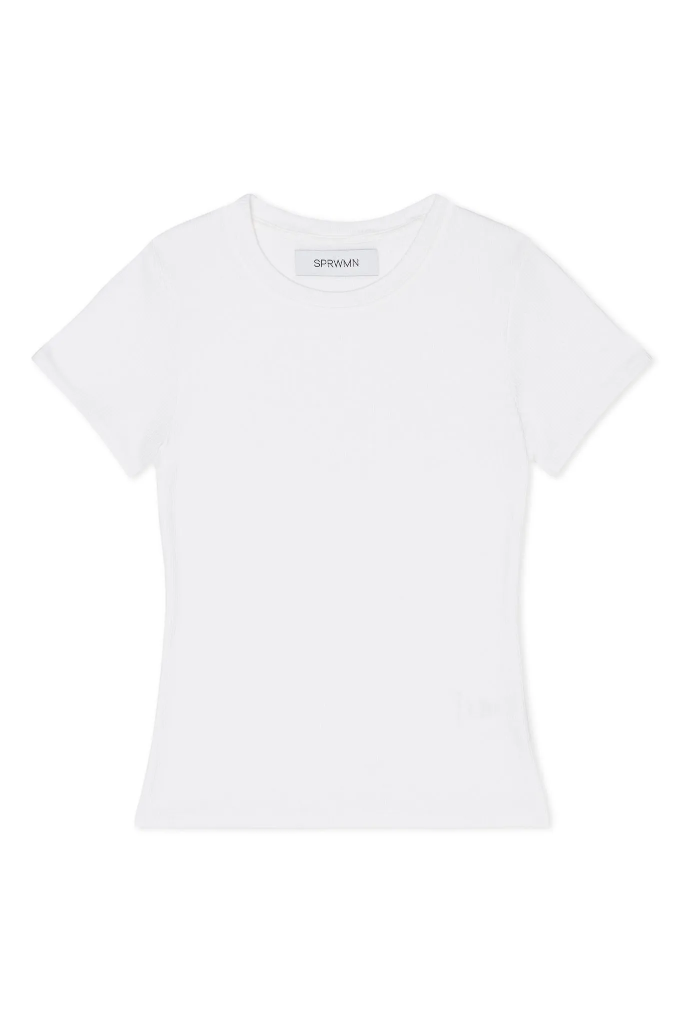 White Rib Baby Tee