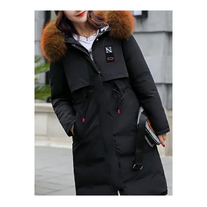 Women Hooded Collar Soft Cotton Padded Winter Jacket - WJC23505