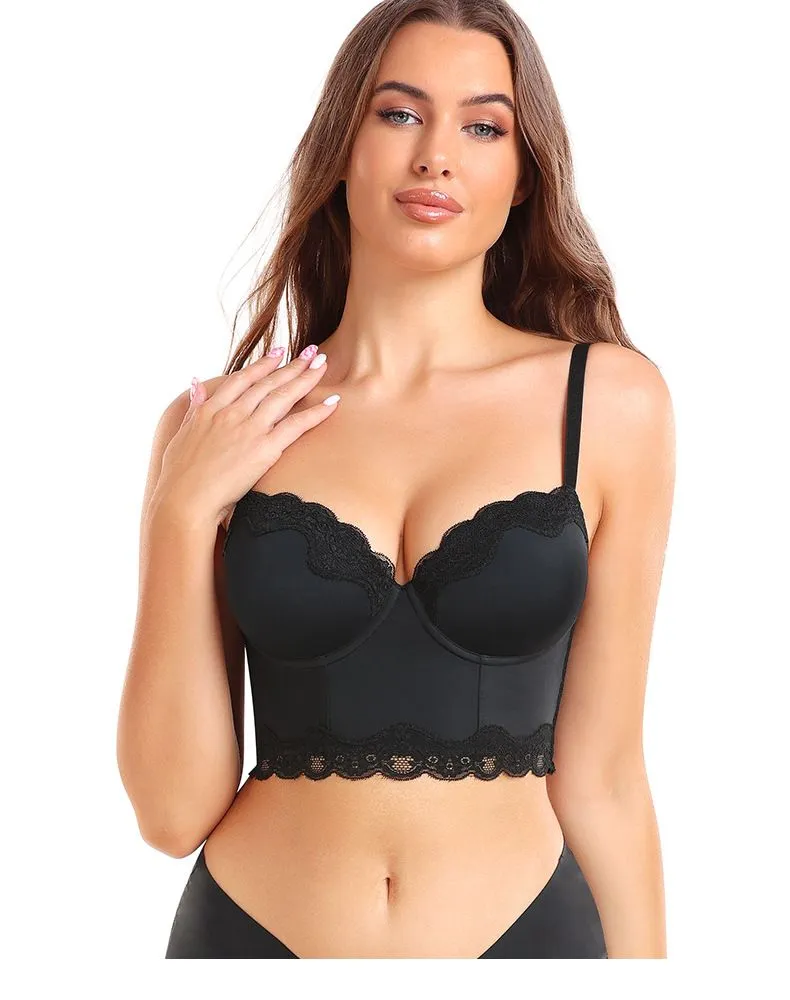 Women's Bras Women's Lace See Through Unlined Underwire Plus Size Bralette Bra