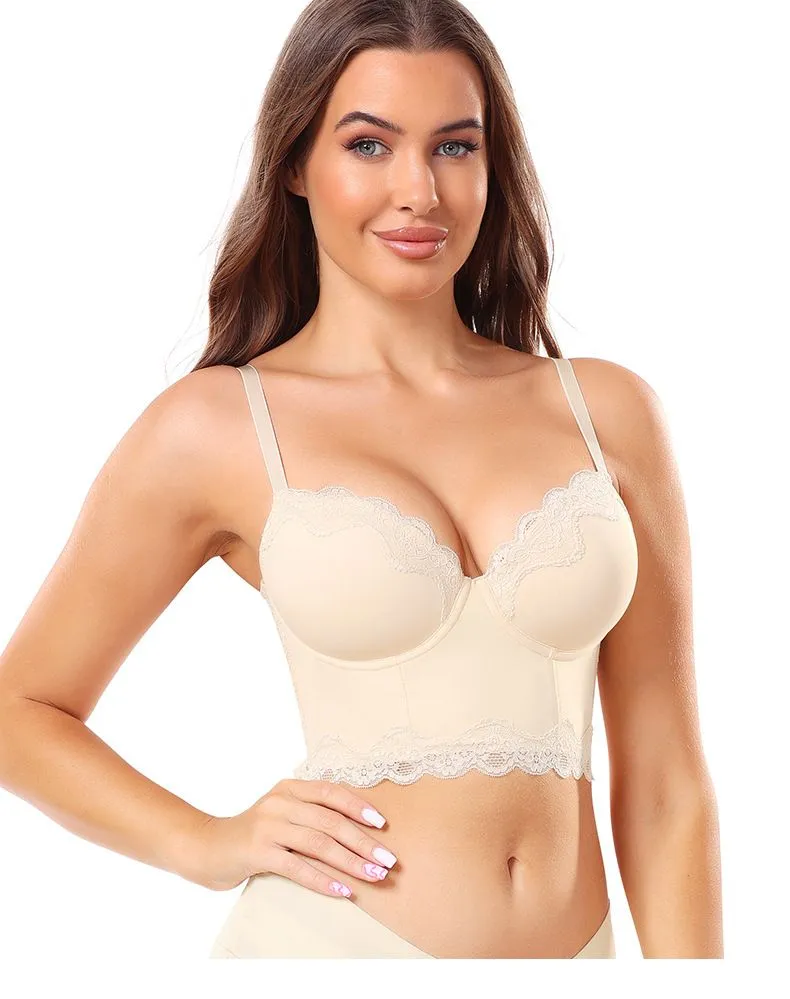 Women's Bras Women's Lace See Through Unlined Underwire Plus Size Bralette Bra