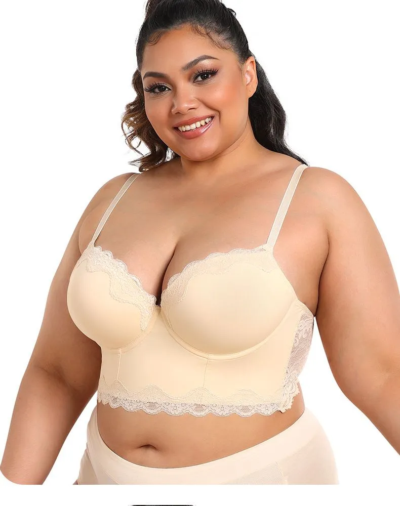 Women's Bras Women's Lace See Through Unlined Underwire Plus Size Bralette Bra